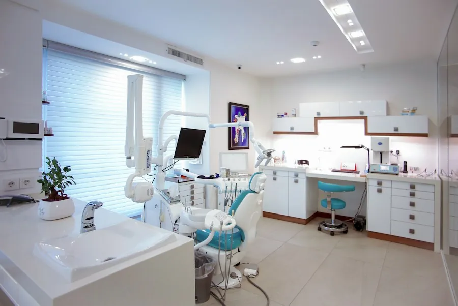 A clean, modern dental treatment room